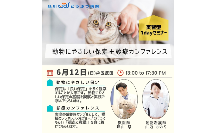 月次学生向けセミナー (2022年06月)・「動物に優しい獣医療のための“保定“」+「診療カンファレンス」
